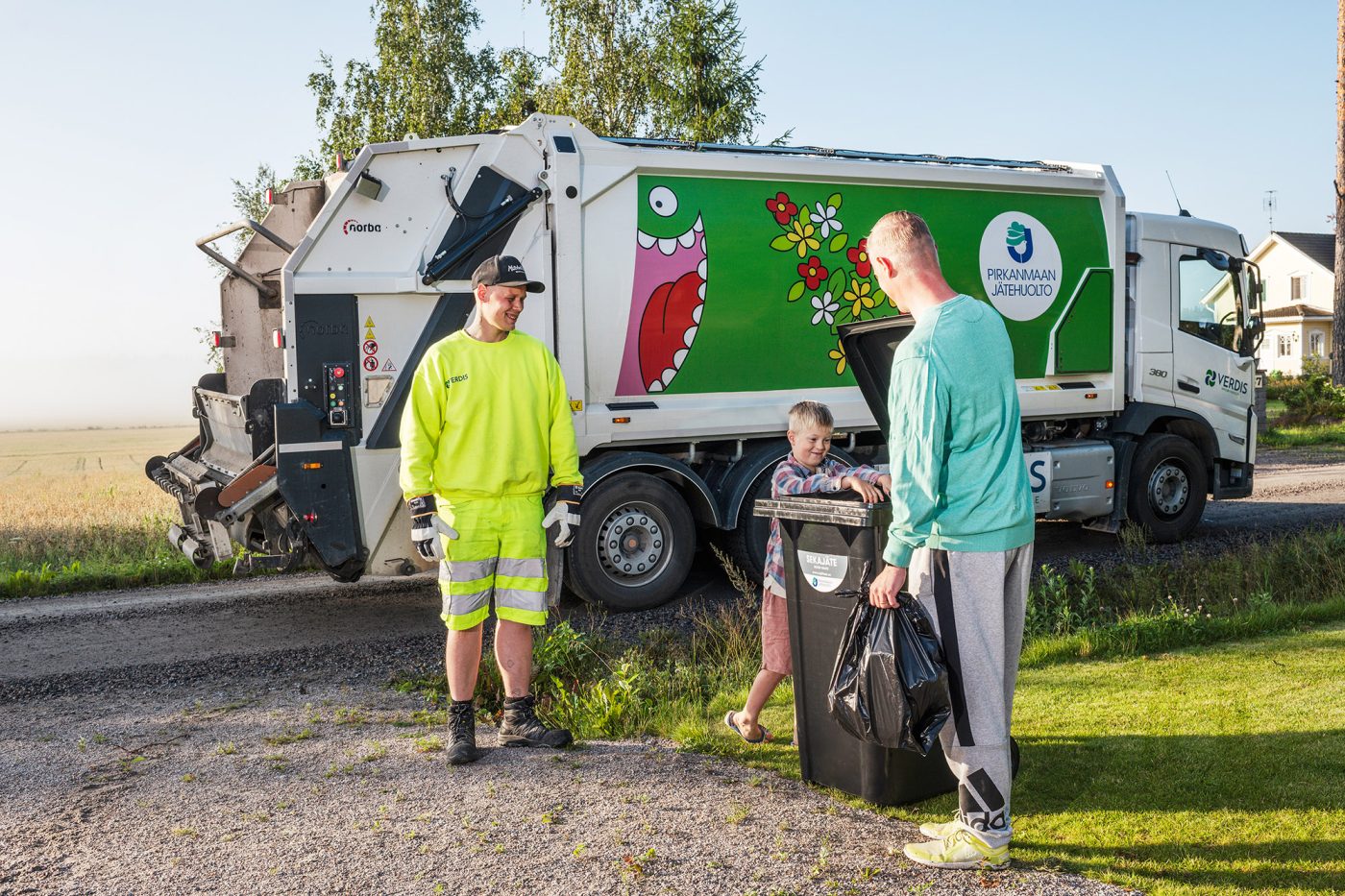 Jätehuollon kuvituskuva