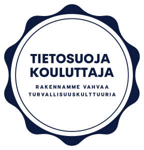 Tietosuoja kouluttaja -logo