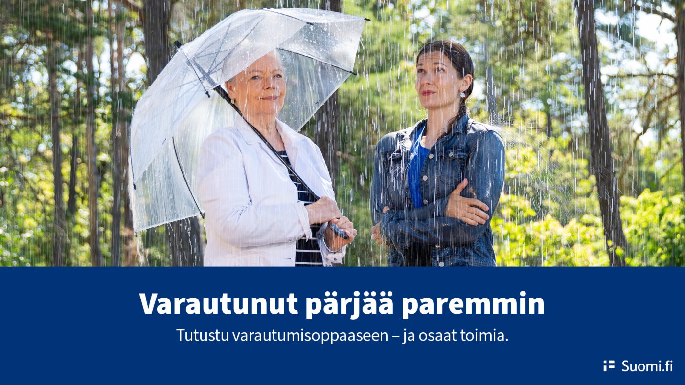 Varautunut pärjää paremmin oppaan kuvituskuva.